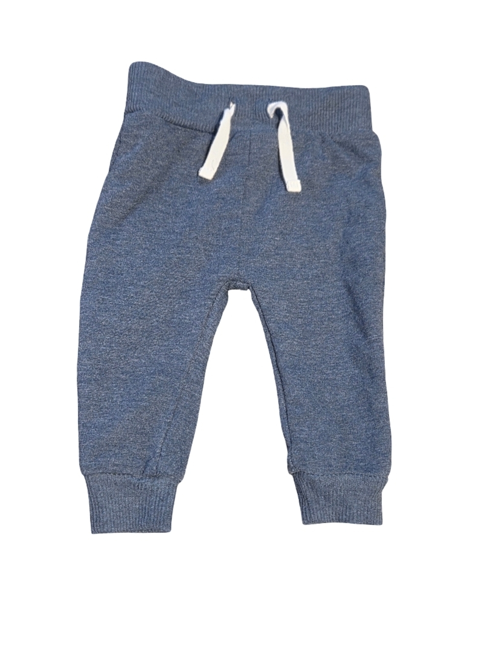 Blue Knit Jogger Pants for Kids